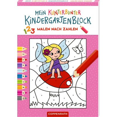 Coppenrath Verlag Mein k. Kindergartenblock: Malen nach Zahlen (Zauberwald)