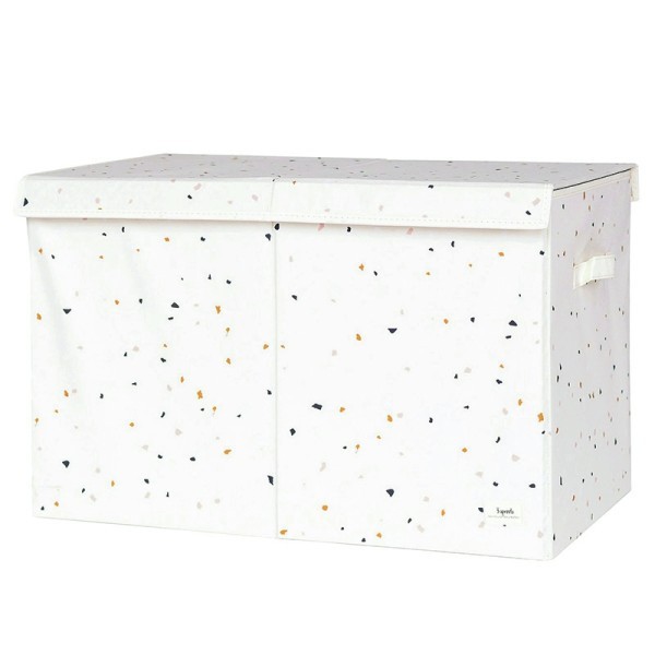 3 Sprouts Aufbewahrungskiste / Recycling / faltbar / Terrazzo / Cream