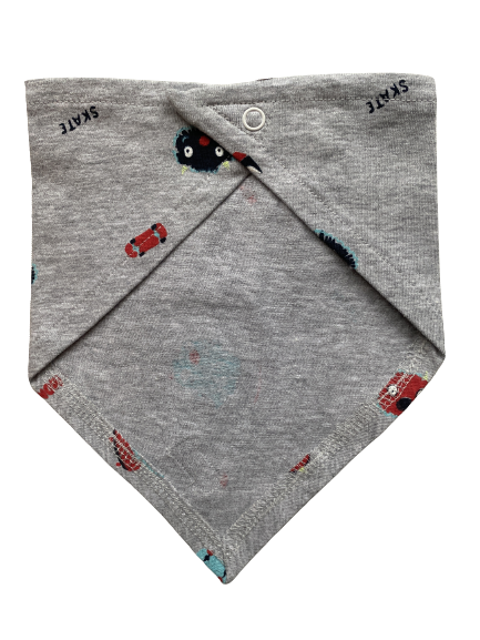 Dreieckstuch Monster grau Onesize