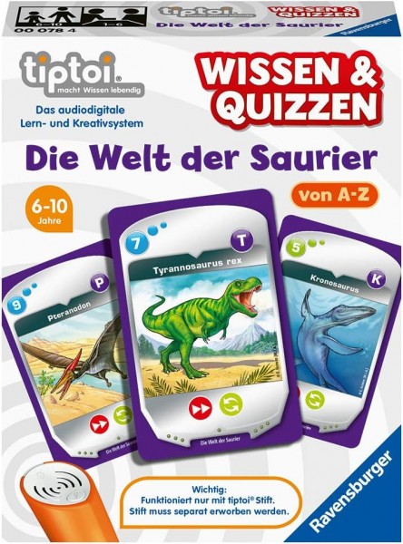 Ravensburger tiptoi 00078 Wissen und Quizzen: Die Welt der Saurier