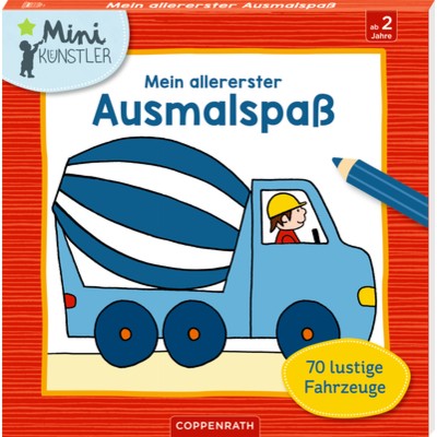 Coppenrath Verlag Mein allererster Ausmalspaß: 70 lustige Fahrz. (Mini-Künst.)
