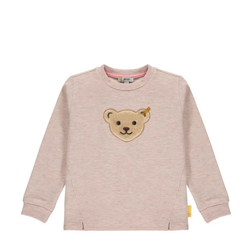 Steiff Sweatshirt ohne Kapuze rosa, Größe 104