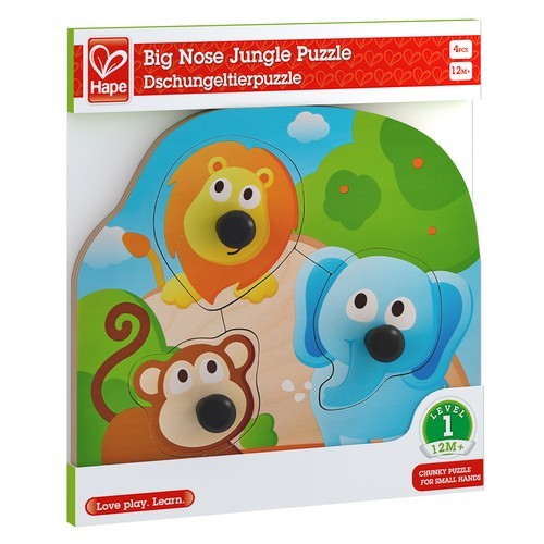 Hape Hape Knopfpuzzle Dschungeltiere 