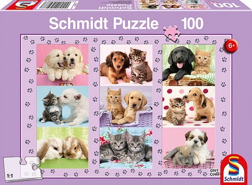 Schmidt Spiele Schmidt Spiele Meine Tierfreunde, 100 Teile