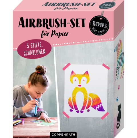 Coppenrath Verlag Airbrush-Set für Papier (100% selbst gemacht)